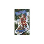 (image for) Stocking Checking His List Counted Cross Stitch Kit